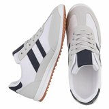 Sportieve witte sneakers Chelsy met zwarte accenten_