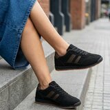 Baskets noires sportives Chelsy avec détails marron_