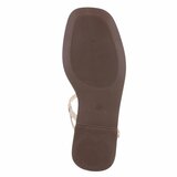 Beige sandaal Murielle met metalen detail_