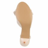 Sandales à talon beiges Charmy avec nœud_