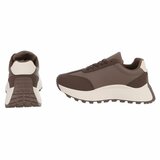 Bruine sneakers Phea met platformzool en beige details  SOLD OUT_