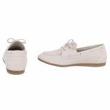 Beige suédine bootschoenen met strikdetail-Anke_