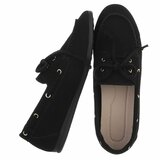 Zwarte suédine bootschoenen met strikdetail-Anke_