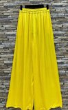 Gele broek in satin  _