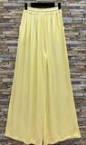 Pantalon jaune clair en satin _