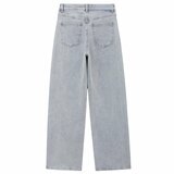 Jean wide leg gris clair avec détails nailheads_