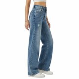 Jean flare bleu avec lavage vintage_