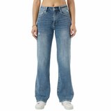 Jean flare bleu avec lavage vintage_