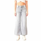 Lichtgrijze Wide Leg Jeans – Cropped Fit_