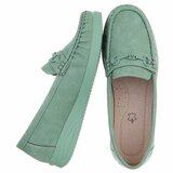 Mocassins verts clairs à semelle confortable-Anika_