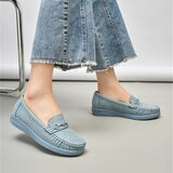 Blauwe loafers met comfortabele zool-Anika_