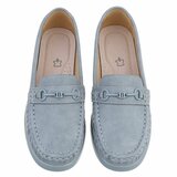 Blauwe loafers met comfortabele zool-Anika_
