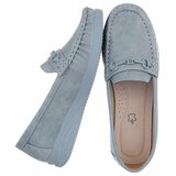 Blauwe loafers met comfortabele zool-Anika_