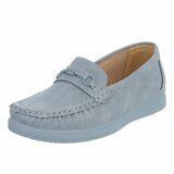 Blauwe loafers met comfortabele zool-Anika_