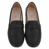 Zwarte loafers met comfortabele zool-Anika_