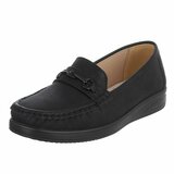 Zwarte loafers met comfortabele zool-Anika_