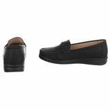 Zwarte loafers met comfortabele zool-Anika_
