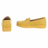 Gele loafers met comfortabele zool-Anika_