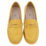 Gele loafers met comfortabele zool-Anika_