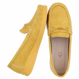 Gele loafers met comfortabele zool-Anika_
