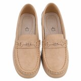 Kaki loafers met comfortabele zool-Anika_