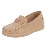 Kaki loafers met comfortabele zool-Anika_
