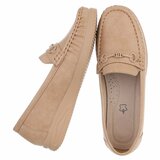Kaki loafers met comfortabele zool-Anika_