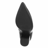 Zwart enkellaarsje met elegante hak-Annelisa_