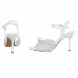 Elegante witte sandalen met parels en strass-Amberly_