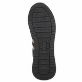 Zwarte sneakers met gouden details voor dames-Anatoli_