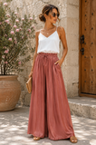 Terracotta broek in satin_