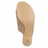 Kaki knit mule hakken met open teen – Eloria_