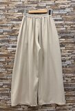 Beige elegante palazzo broek met wijde pasvorm_