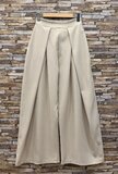 Beige elegante palazzo broek met wijde pasvorm_
