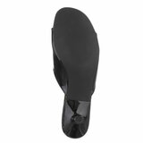 Elegante zwarte lakmules met kitten heel-Belis_