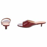 Elegante bordeaux lakmules met kitten heel-Belis_