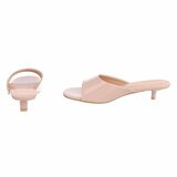 Elegante roze lakmules met kitten heel-Belis_