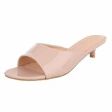 Elegante roze lakmules met kitten heel-Belis_