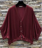 Bordeaux gilet in satin  _
