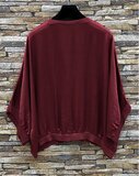 Bordeaux gilet in satin  _