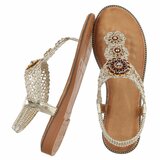 Gouden teensandalen met sierlijke boho-details-Annalize_