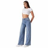 Lichtblauwe wide leg jeans_