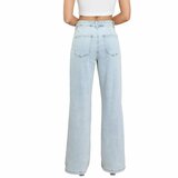 Lichtblauwe high waist wide leg jeans_