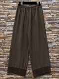 Bruine viscose set met gehaakte details_