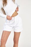 A-line denim short wit_