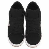 Zwarte lage sneaker Hesly met leopard strepen_