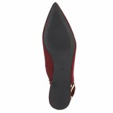 Bordeaux suède slingback pumps met puntneus en elastische hielband-Lizza_