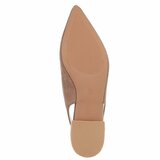 Taupe suède slingback pumps met puntneus en lage hak-Marylise_