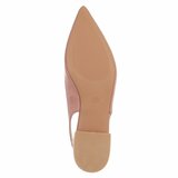 Roze suède slingback pumps met puntneus en lage hak-Marylise_