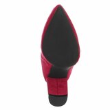 Bottes hautes fuchsia en suédine à bout pointu et talon bloc-Beatrix_